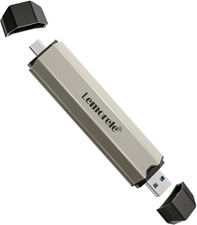 Lemorele Aluminum M.2 NVMe SSD Enclosure Adapter Tool-Free, 10Gbps USB C 3.2 Gen2 M.2 NVMe External Hard Drive Case Adapter for M-Key SSD 2230/2242/2260/2280,(SATA NOT Supported) - Image 1